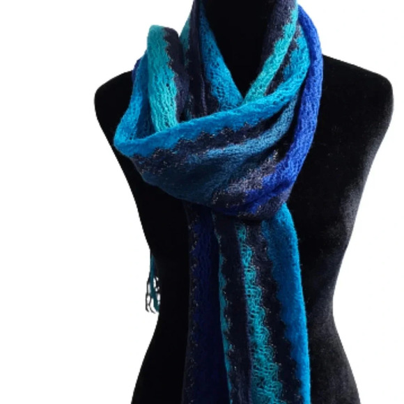 Apt. 9 Accessories - Apt.9 Blue Striped Scarf